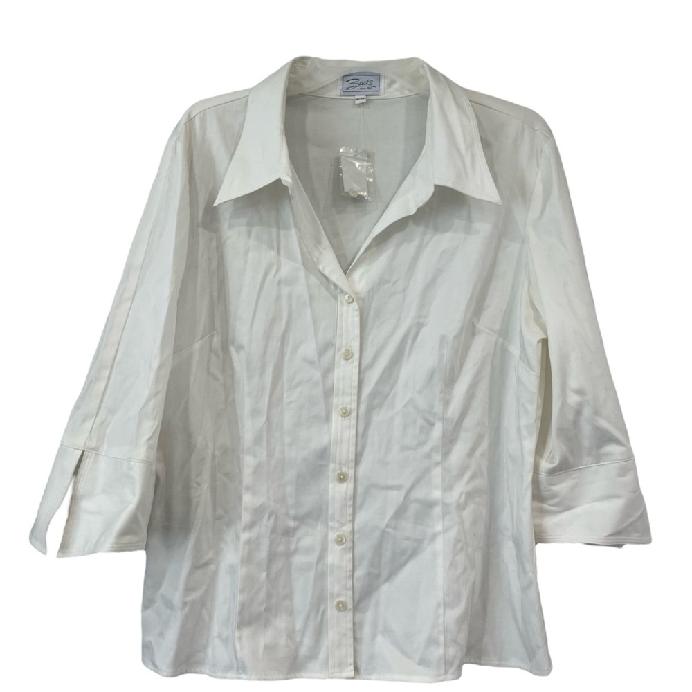 White Button-Up Women's Top
